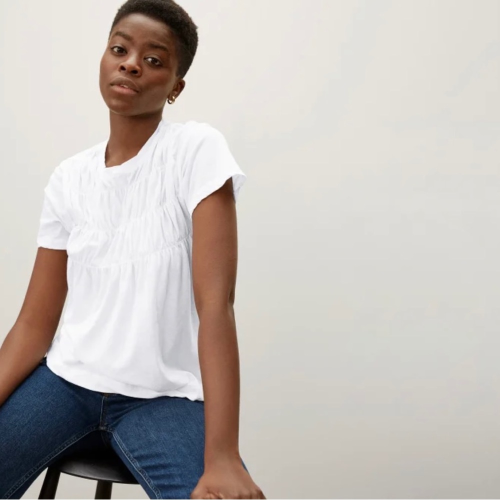 NWT Everlane The Smock Tee — White